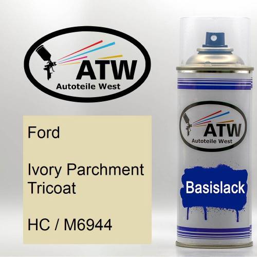 Ford, Ivory Parchment Tricoat, HC / M6944: 400ml Sprühdose, von ATW Autoteile West.